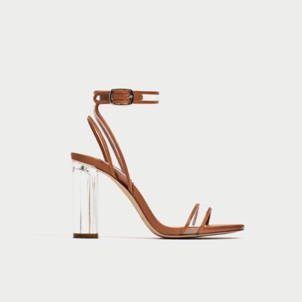 Zara Clear Vinyl Heels